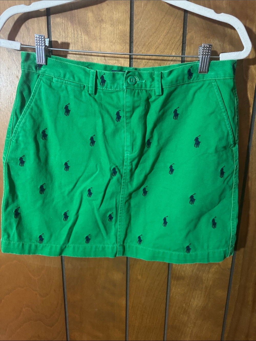 Polo by Ralph Lauren Green Shorts with Navy Pony Embroidery